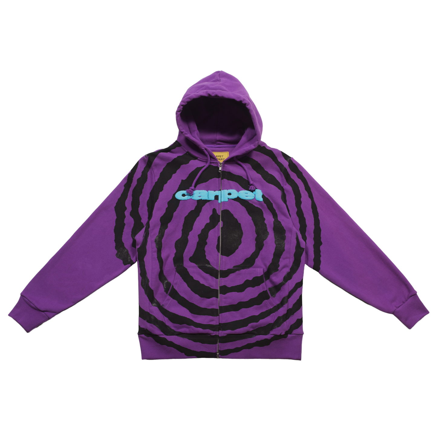 Carpet Company Spiral Zip Up Hoodie - Purple