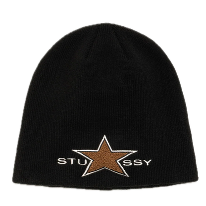Stussy Star Patch Skullcap - Black