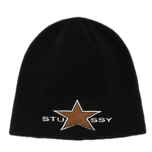 Stussy Star Patch Skullcap - Black