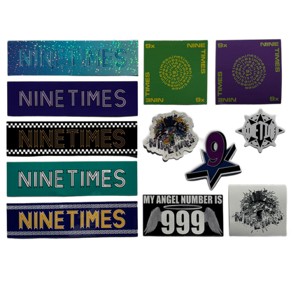 Ninetimes Stickers - Assorted 5 Pack