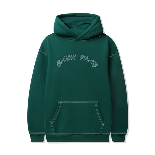 Cash Only Stitch Logo Pullover Hood - Forest