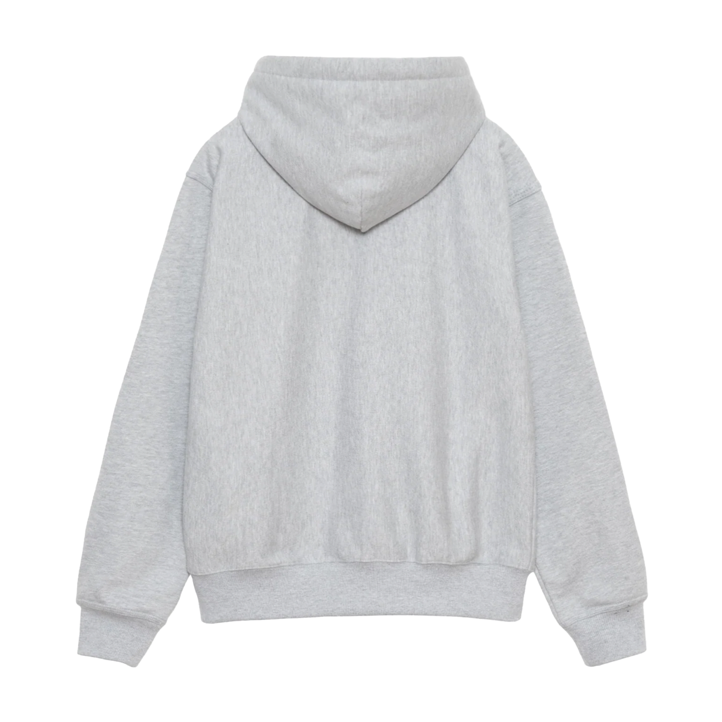 Stussy Stock Logo Zip Hoodie - Grey Heather