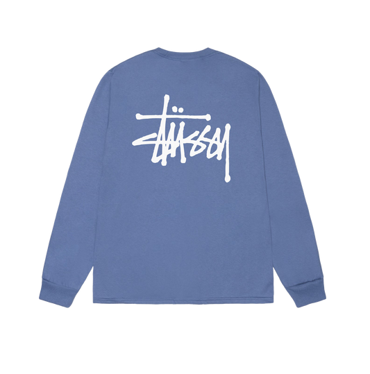 Stussy Basic Longsleeve Tee - Storm