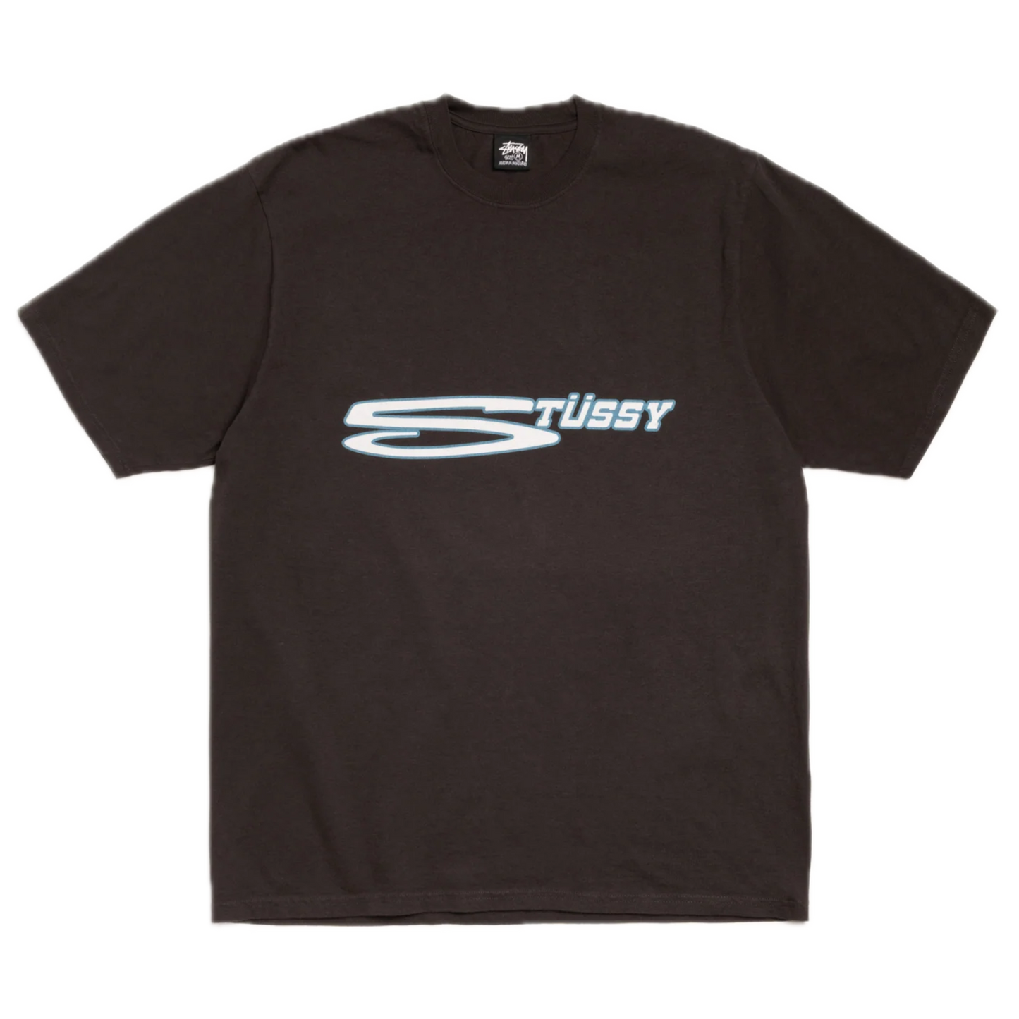 Stussy Stretch Pigment Dyed Tee - Faded Black