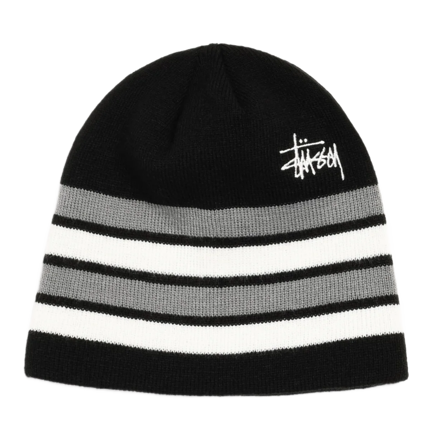 Stussy Basic Striped Skullcap - Black