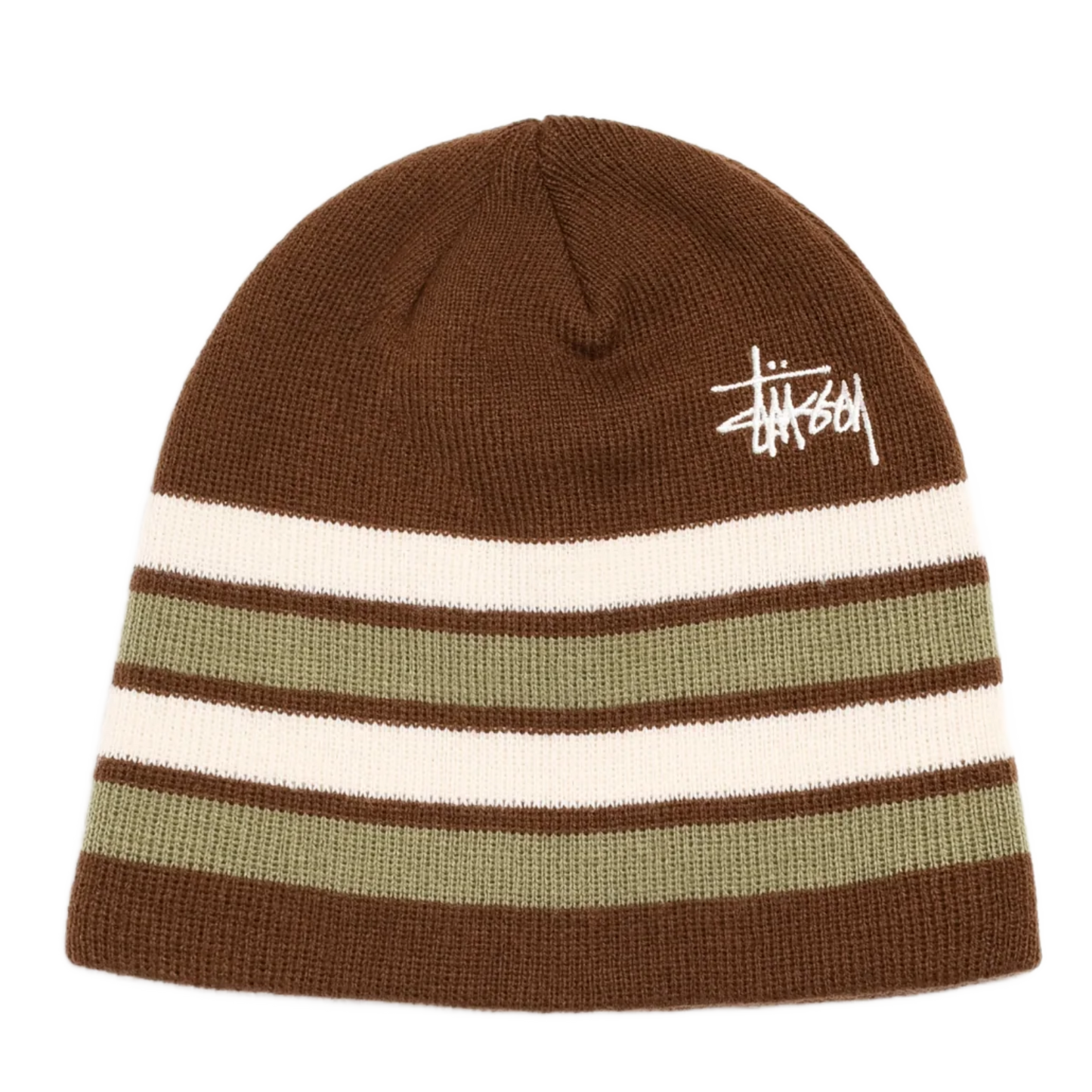 Stussy Basic Striped Skullcap - Brown