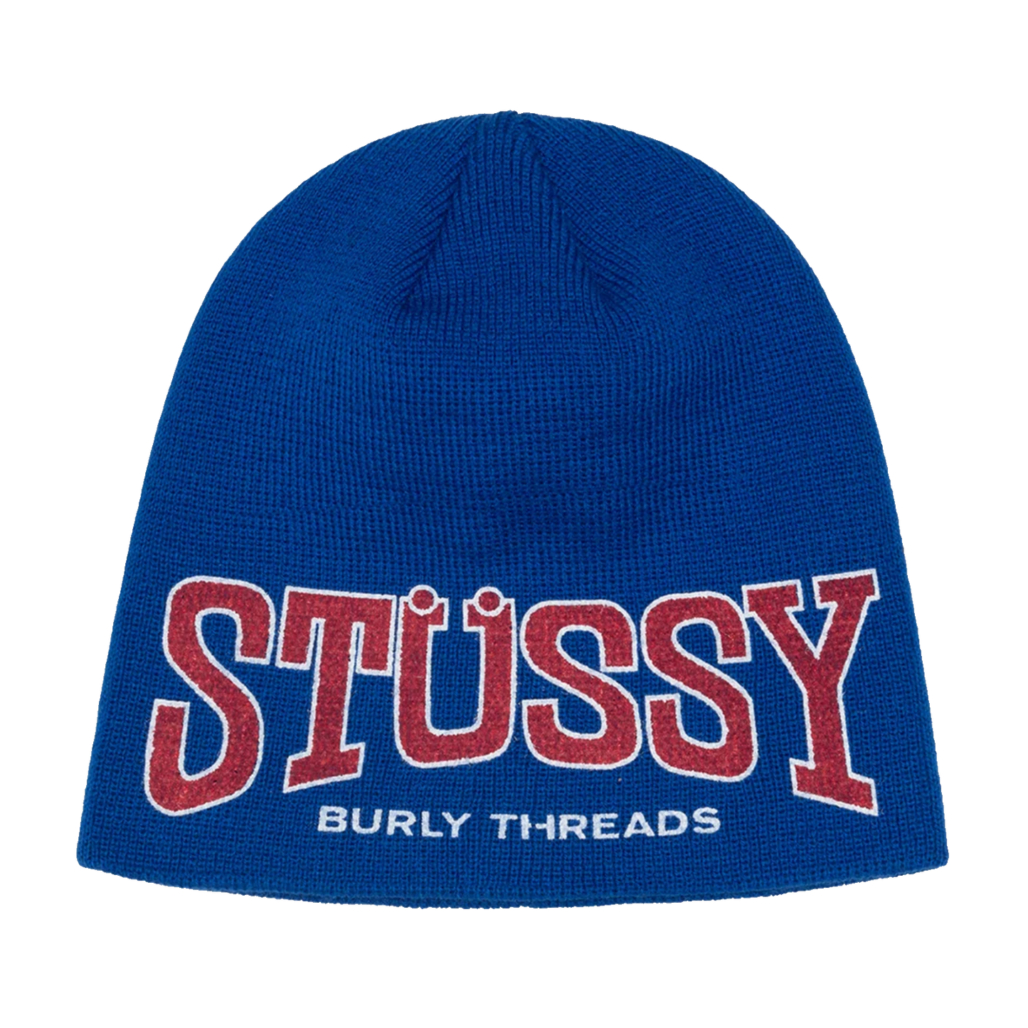 Stussy Burly Threads Skullcap Beanie - Blue