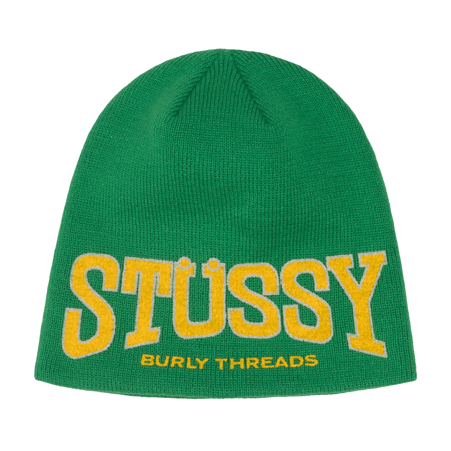 Stussy Burly Threads Skullcap Beanie - Green