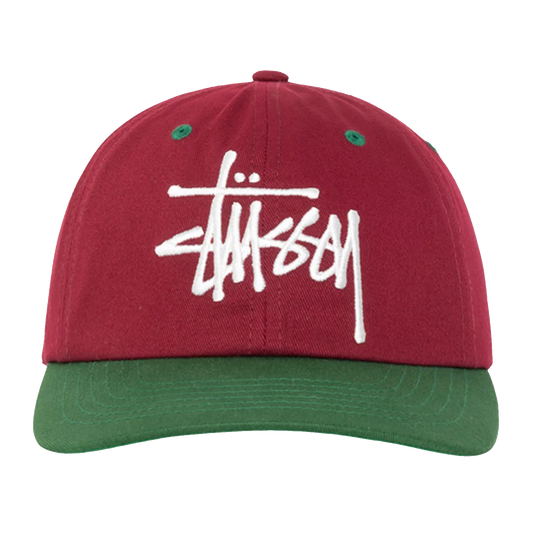 Stussy Big Basic Vintage Cap - Maroon