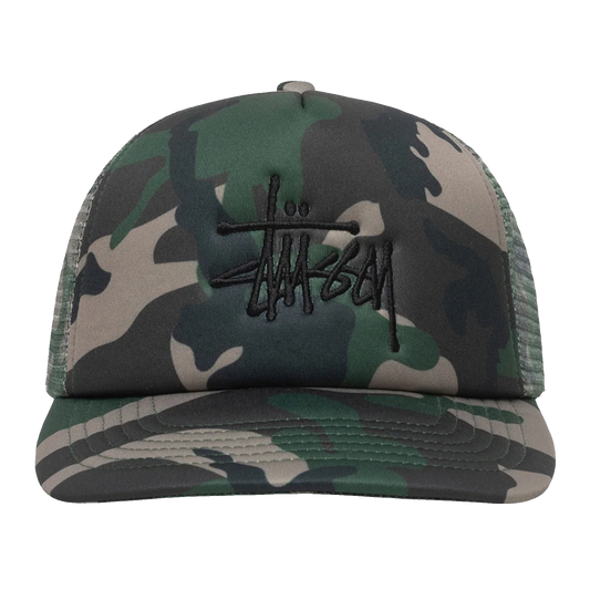 Stussy Big Basic Trucker Cap - Camo