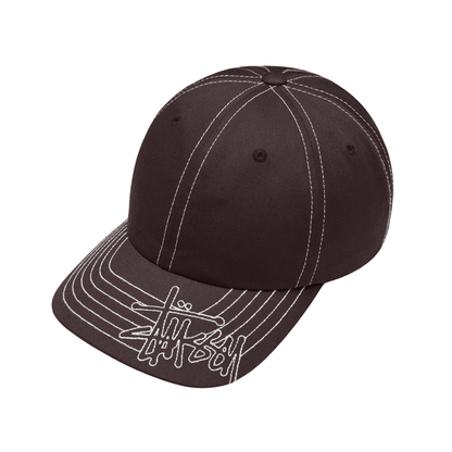 Stussy Basic Visor Stitch Low Pro Cap - Brown