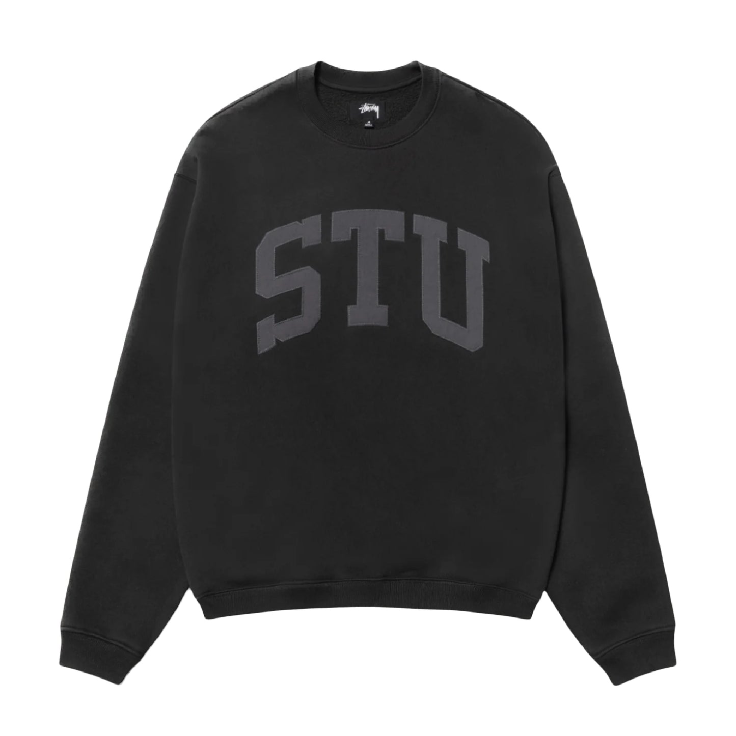 Stussy Stu Relaxed Crew - Black