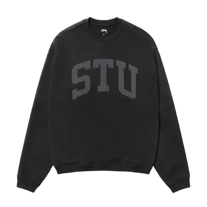 Stussy Stu Relaxed Crew - Black