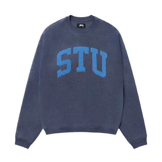 Stussy Stu Relaxed Crew - Blue