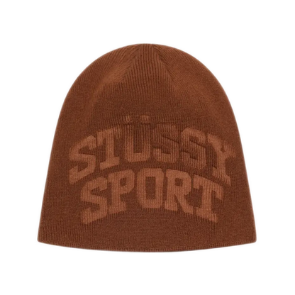 Stussy Debossed Stussy Sport Skullcap Beanie - Brown