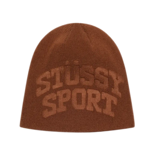 Stussy Debossed Stussy Sport Skullcap Beanie - Brown