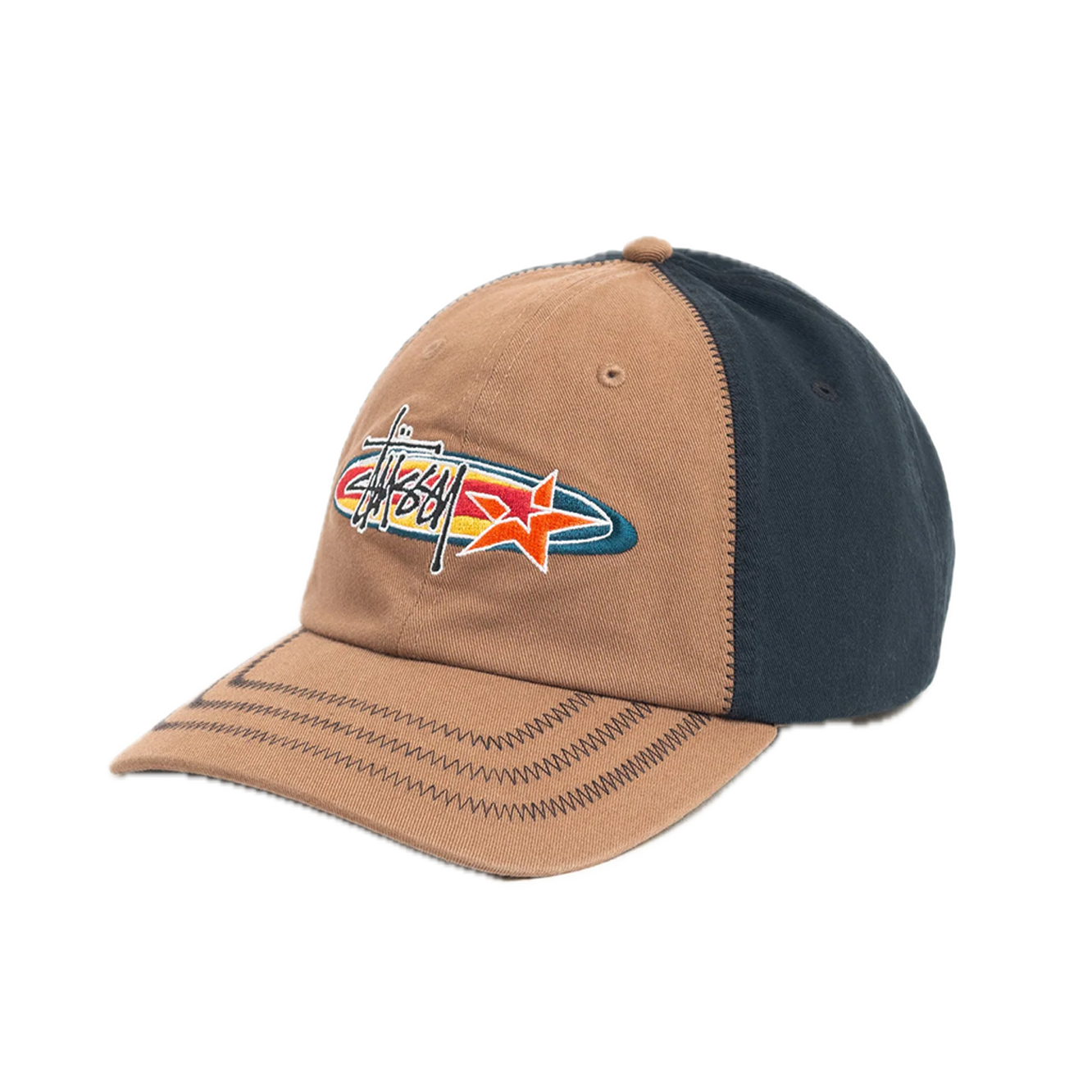 Stussy Low-Profile Oval Star Cap - Brown