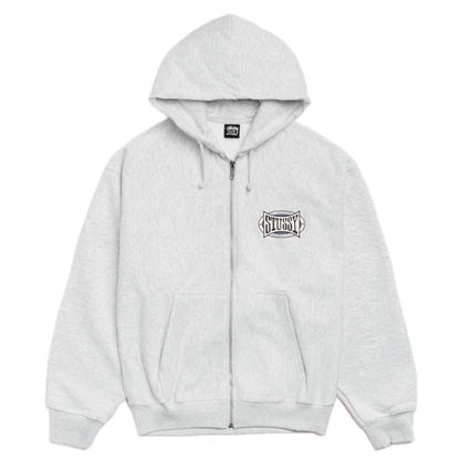 Stussy Champion Oval Zip Hood - Ash