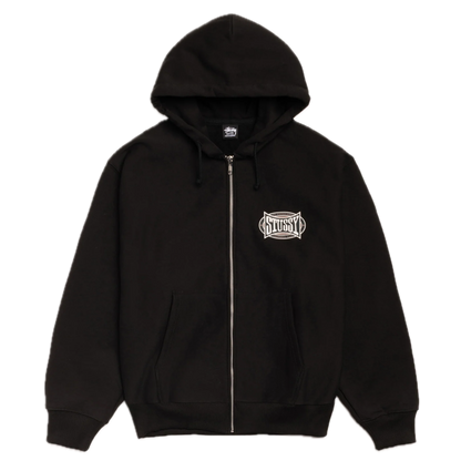 Stussy Champion Oval Zip Hood - Black
