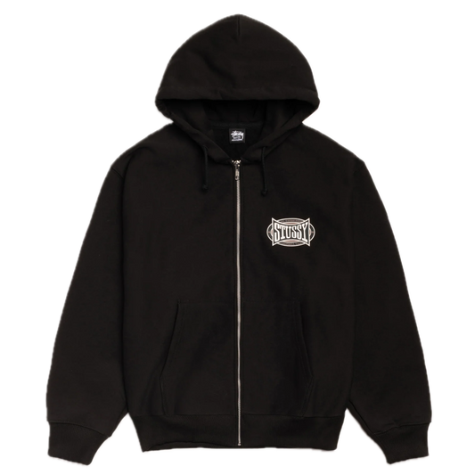 Stussy Champion Oval Zip Hood - Black