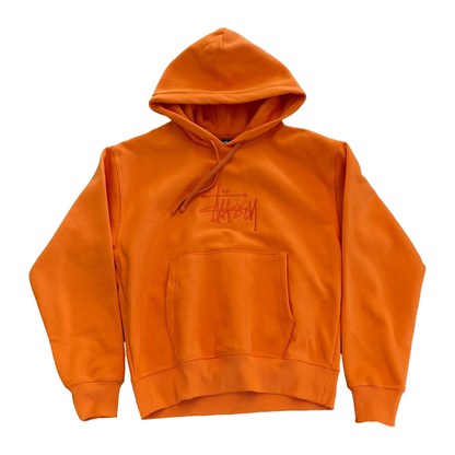 Stussy Basic Applique Hoodie - Tangerine