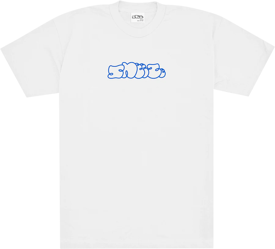 SNEEZE Logo Tee - White/Blue