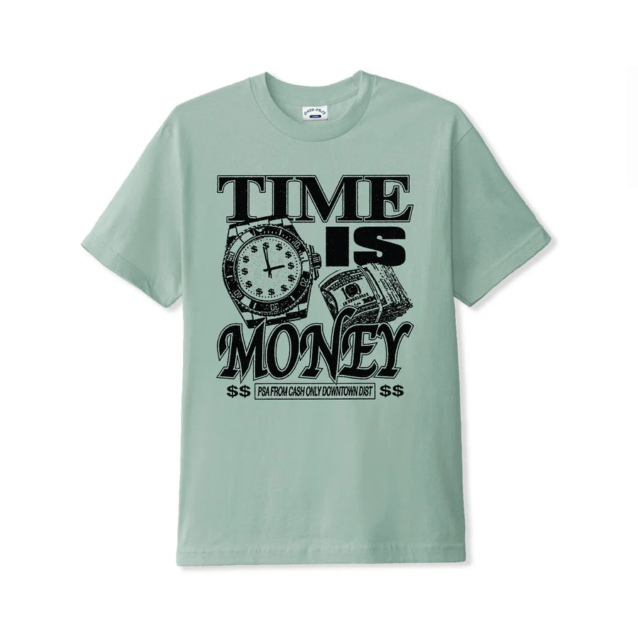 Cash Only Time Tee - Ice