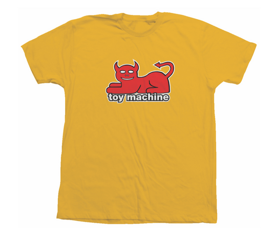 Toy Machine Devil Cat Tee - Gold