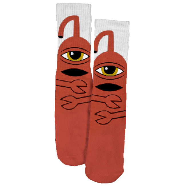 Toy Machine Sect Hug Socks - Rust