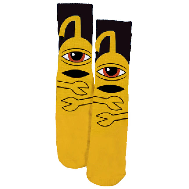 Toy Machine Sect Hug Socks - Yellow