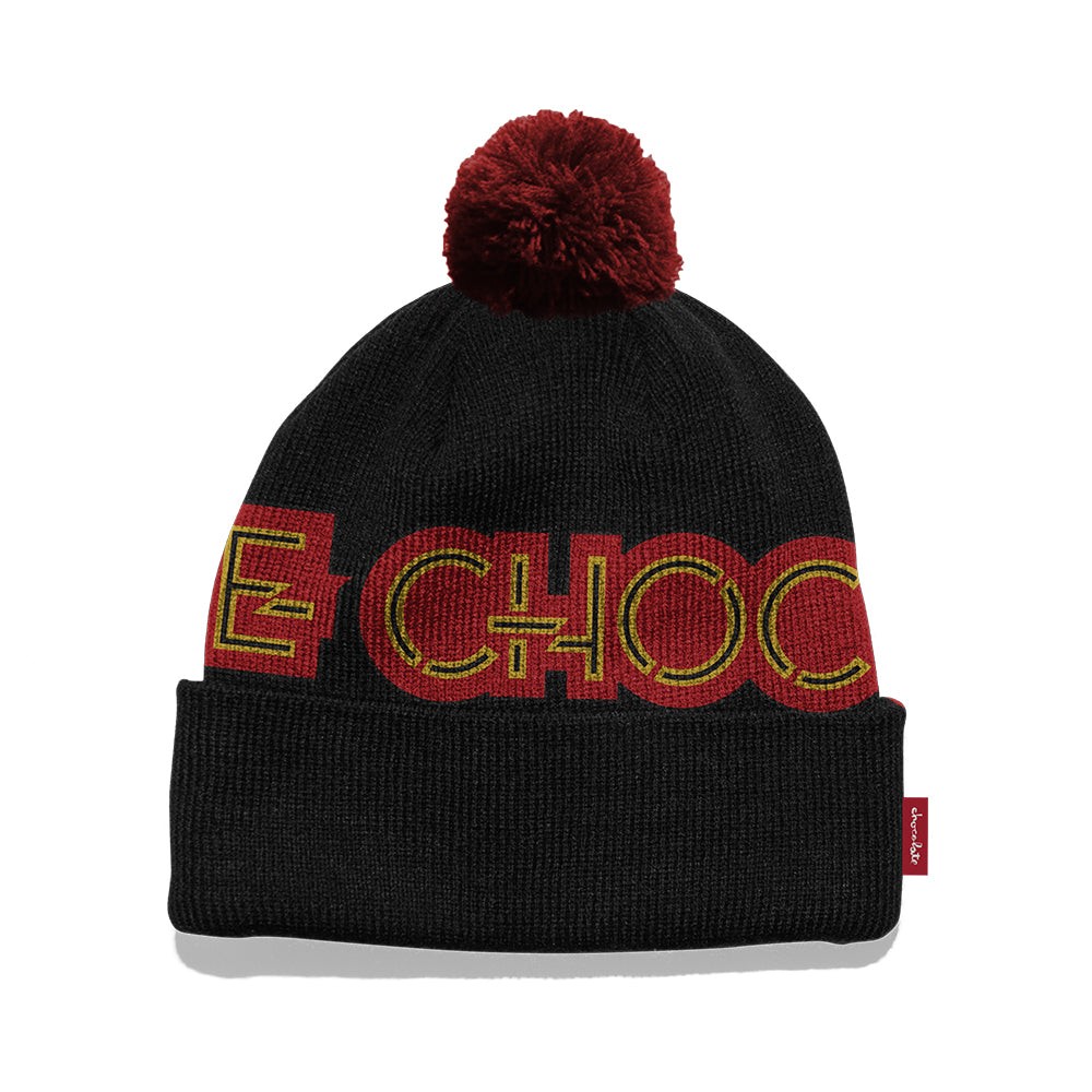 Chocolate Parliament Pom Beanie - Black