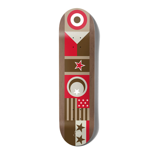 Chocolate Jordan Trahan Flags Deck - 8.25