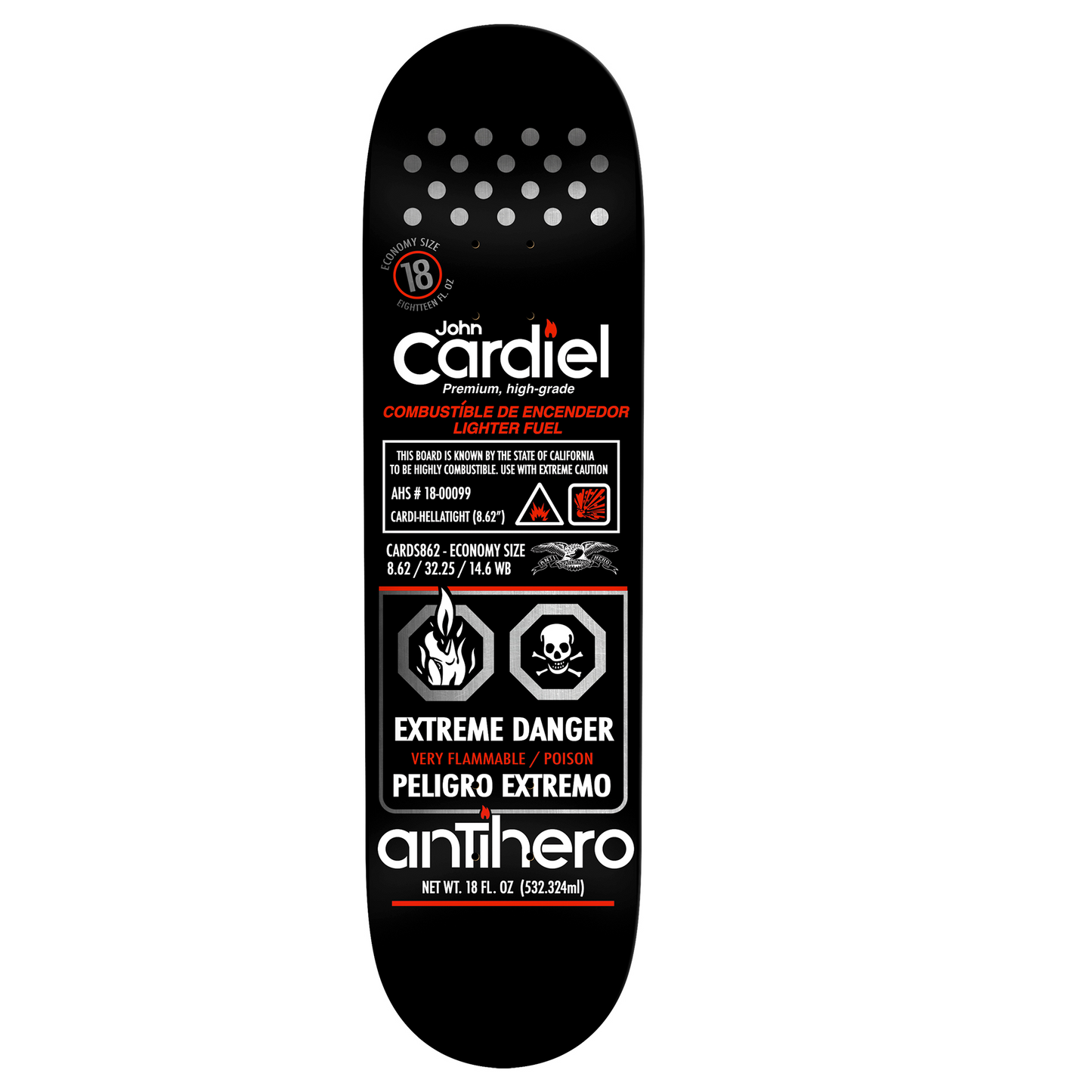 Antihero Cardiel Fueled Up Deck - 8.62