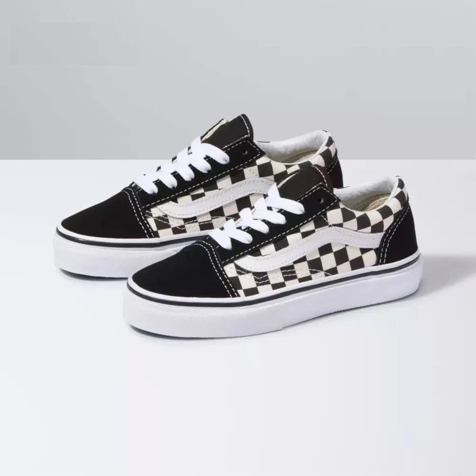 Vans Kids Old Skool - Primary Check Black/White