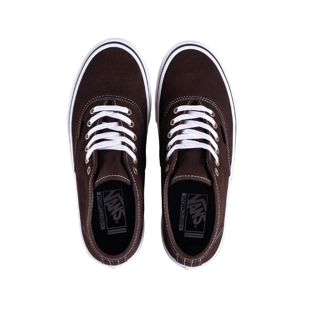 Vans Skate Authentic Mid VCU - Dark Brown/White