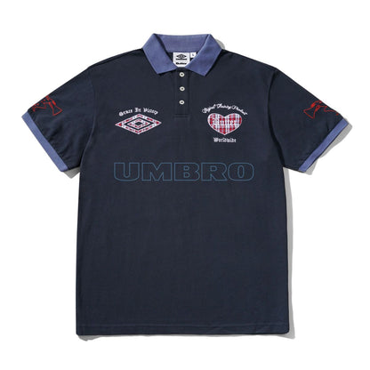 Butter Goods x Umbro Victory Polo - Navy / Slate