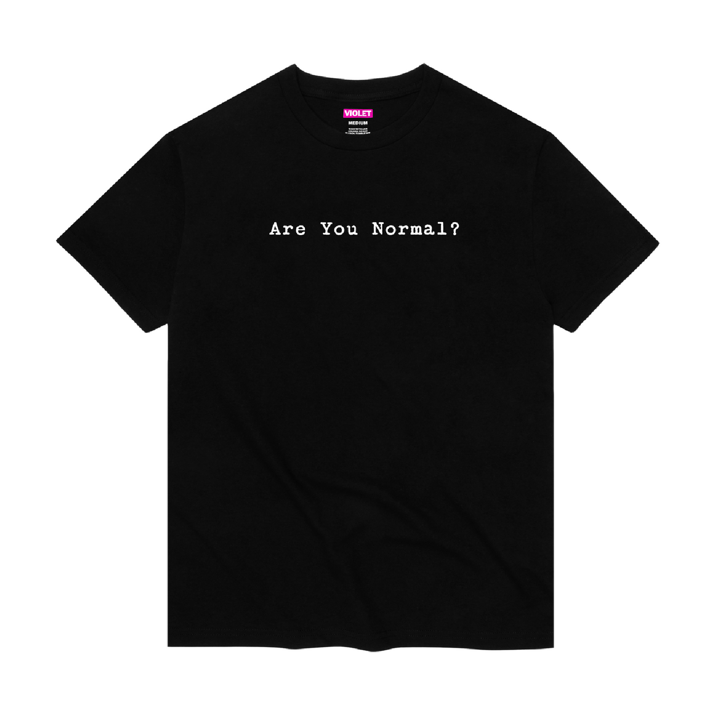 Violet Are You Normal Tee - Black