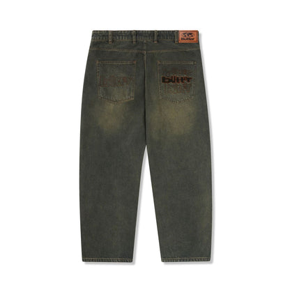 Butter Goods Warped Denim Jeans - Dirty Wash Indigo