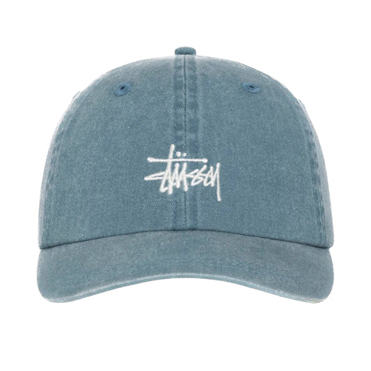 Stussy Washed Basic Low Pro Cap - Ink Blue