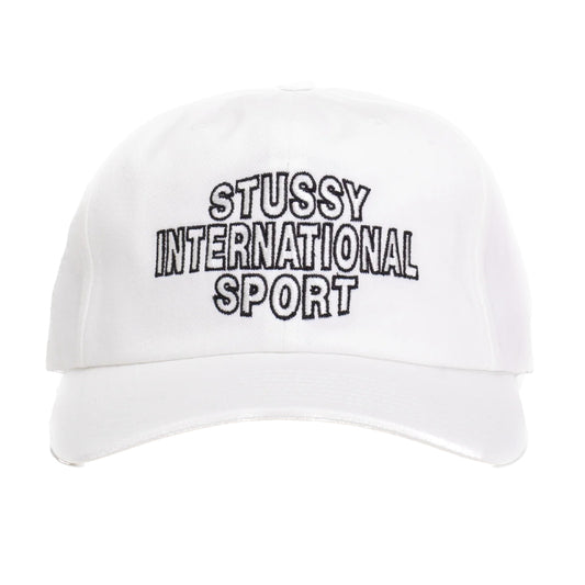 Stussy Mid Depth International Sport Strapback Cap - White