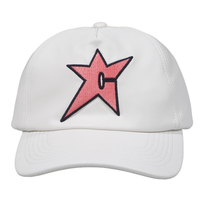 Carpet Company C-Star Genuine Leather Hat - White