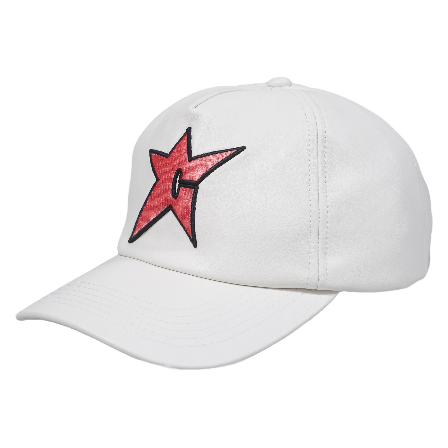 Carpet Company C-Star Genuine Leather Hat - White