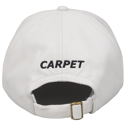 Carpet Company C-Star Genuine Leather Hat - White