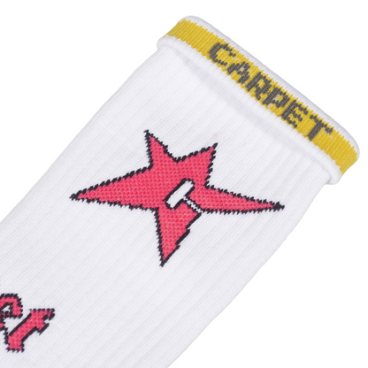 Carpet Company Season 16 C-Star Sock - White