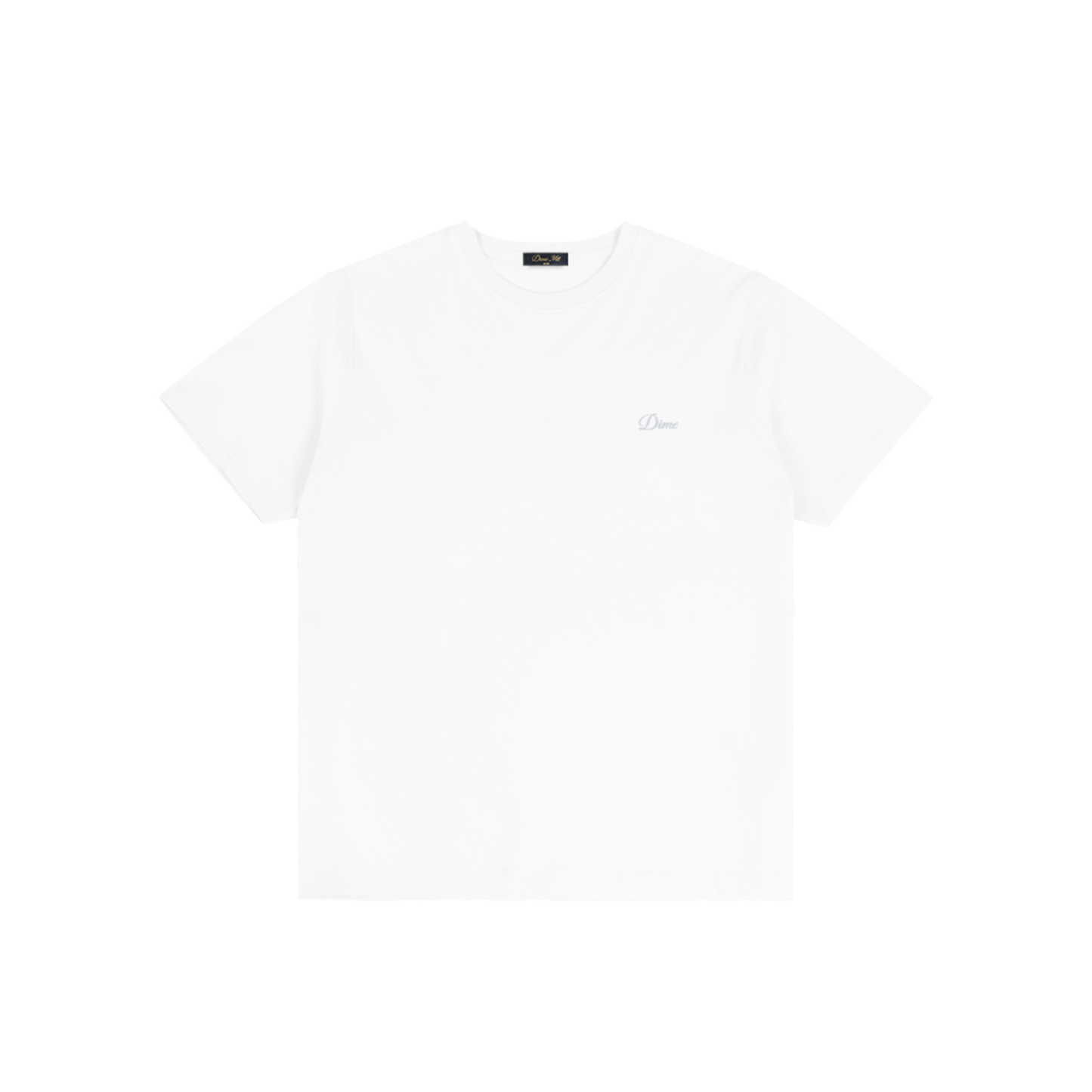 Dime Cursive Small Logo Tee - White