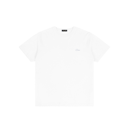 Dime Cursive Small Logo Tee - White