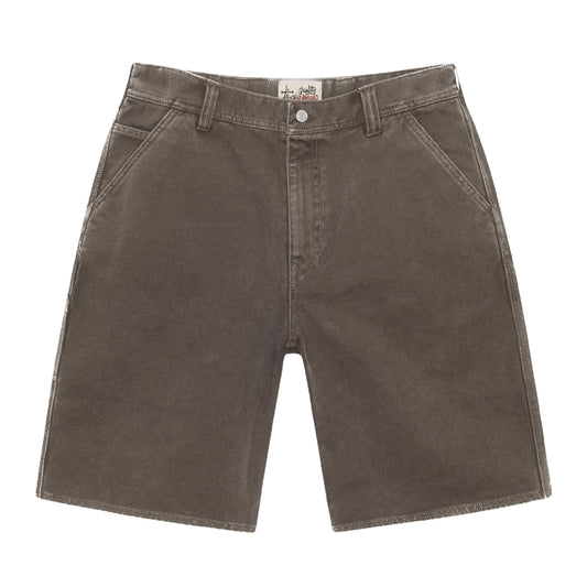 Stussy Washed Canvas Work Short - Brown