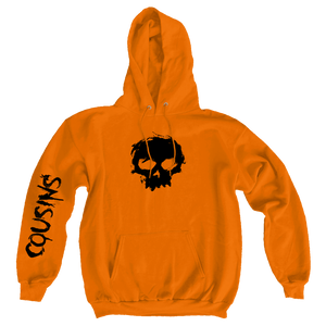 Zero X Cousins Skull Hoodie - Orange/Black