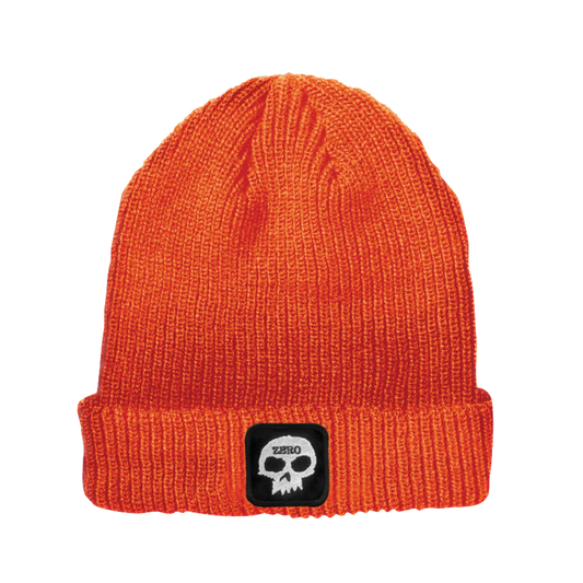 Zero Skull Patch Beanie - Orange