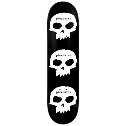Zero X Pleasures 3 Skull Deck - 8.25